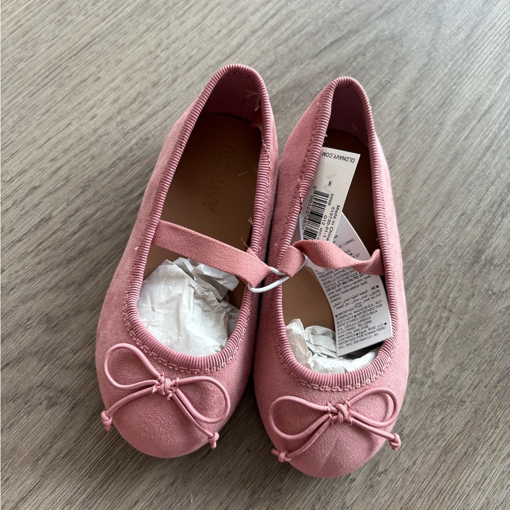 Old Navy Pink Dress Shoes with Suede Finish